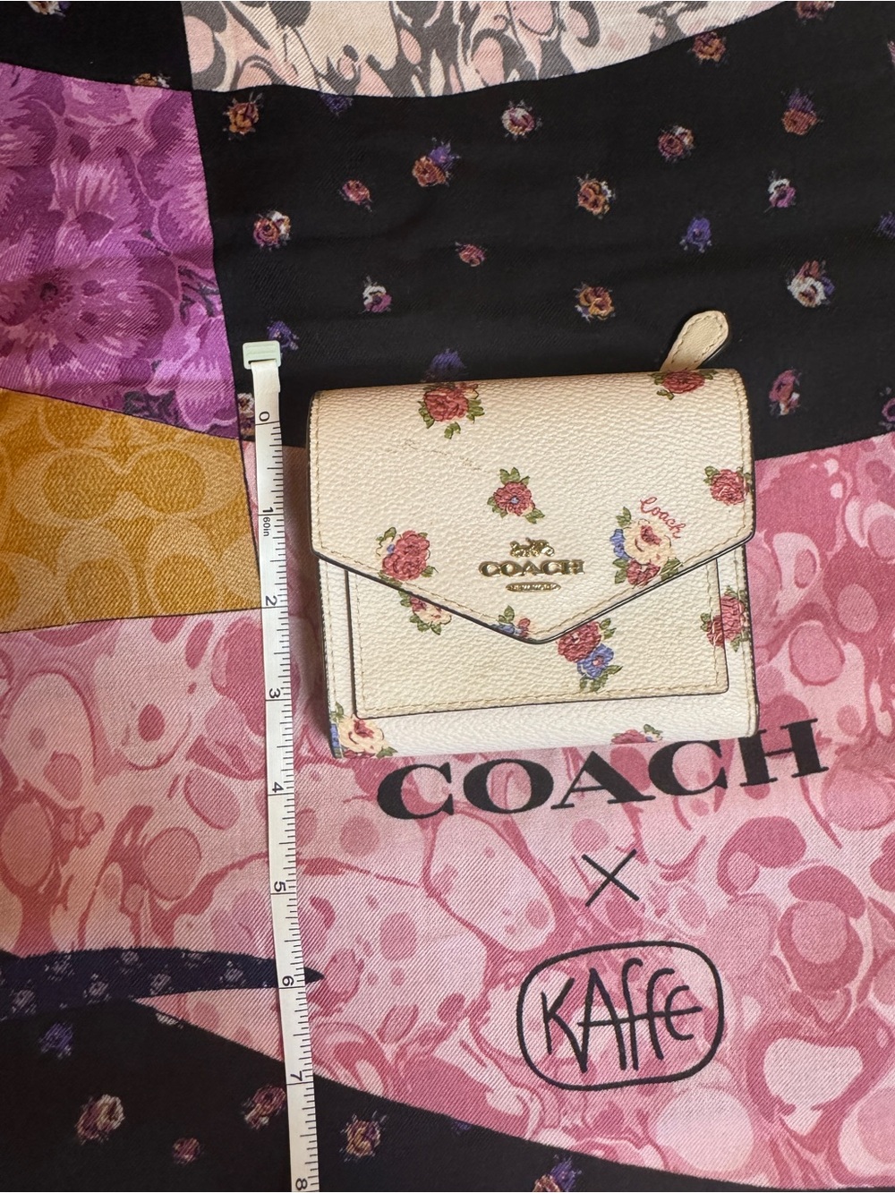 Coach floral wallet
